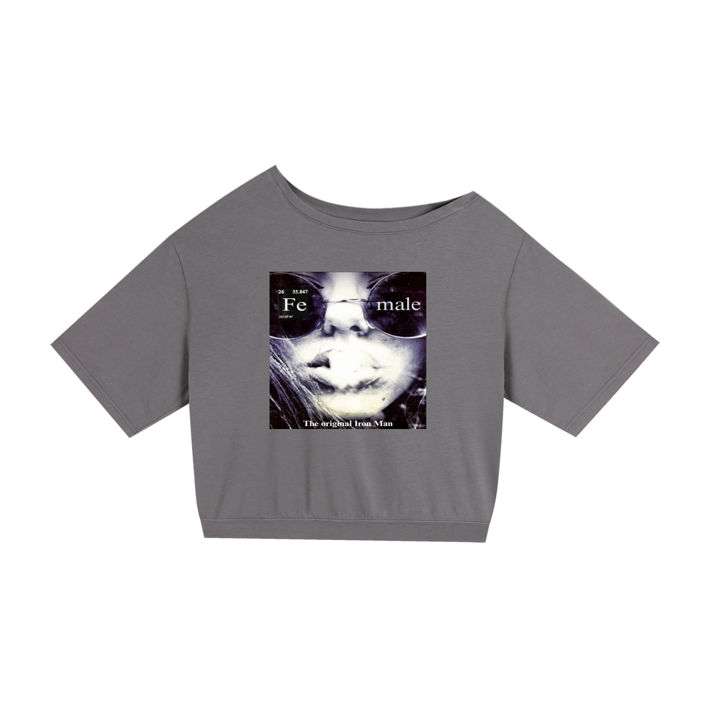 Asymmetric Shoulder Oversized Cotton T-Shirt