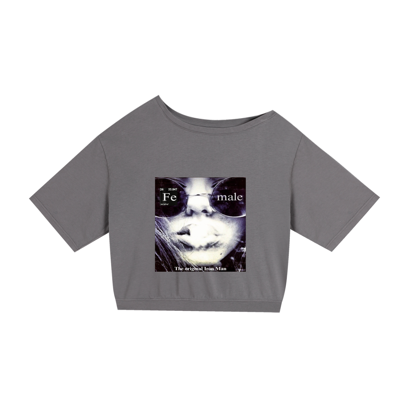 Asymmetric Shoulder Oversized Cotton T-Shirt
