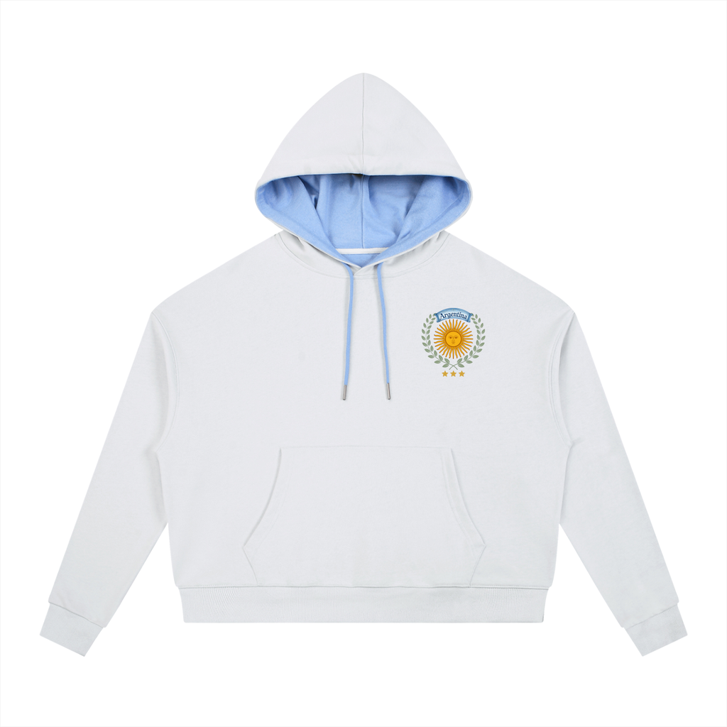 Contrast Drawstring Hoodie