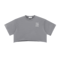 Snow Washed Raw Edge Crop Top